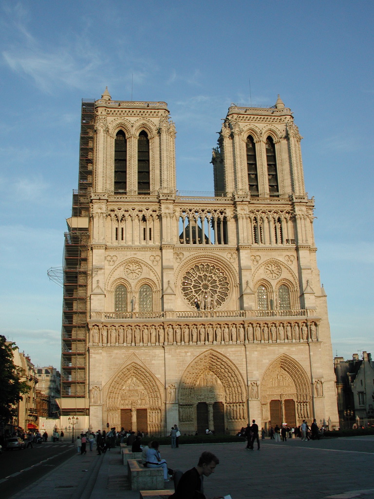 Notre Dame near sunset