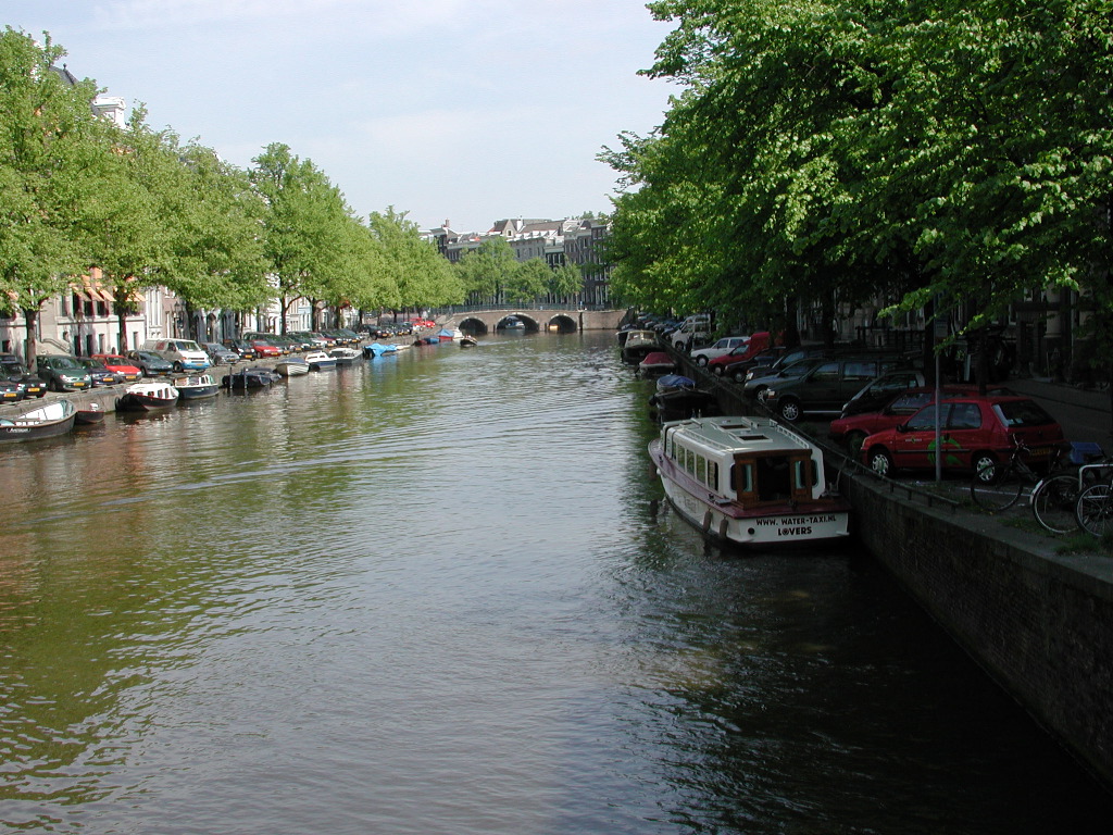 Classic Amsterdam canal view (somewhere near Leidseplein)