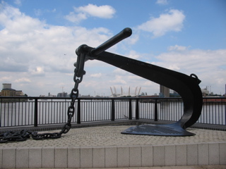 Millenium Dome and anchor