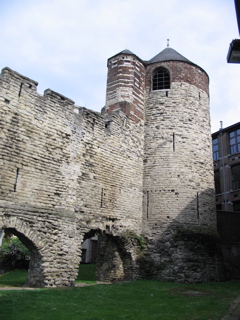 Tower at the corner of Brussel's old city wall