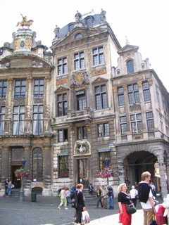 #9 Grote Markt, the Swan House.  In 1848, a couple fellas met up here to work on their new book.  Perhaps you've heard of them, a Mr. Marx, and a Mr. Engels?