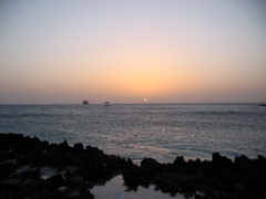 sunset over Palm Beach
