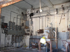 mechanical room of old school
