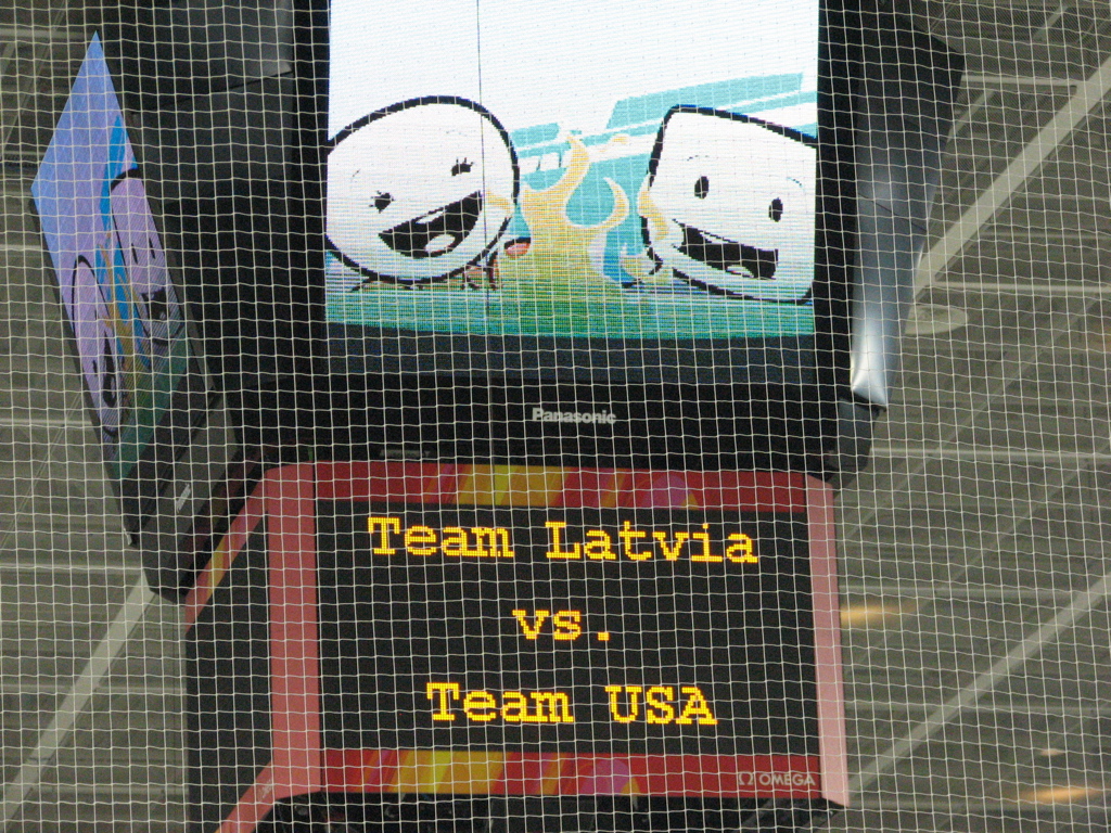 Latvia vs USA Hockey game