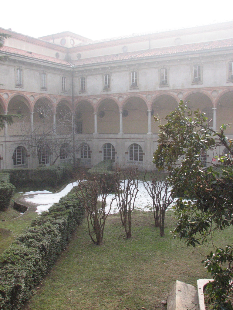 Back in Milan - DaVinci Museum courtyard