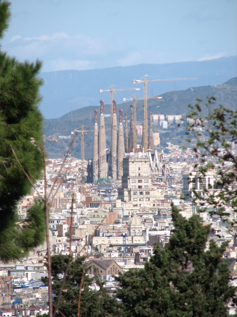 Sagrada Familia in the distance