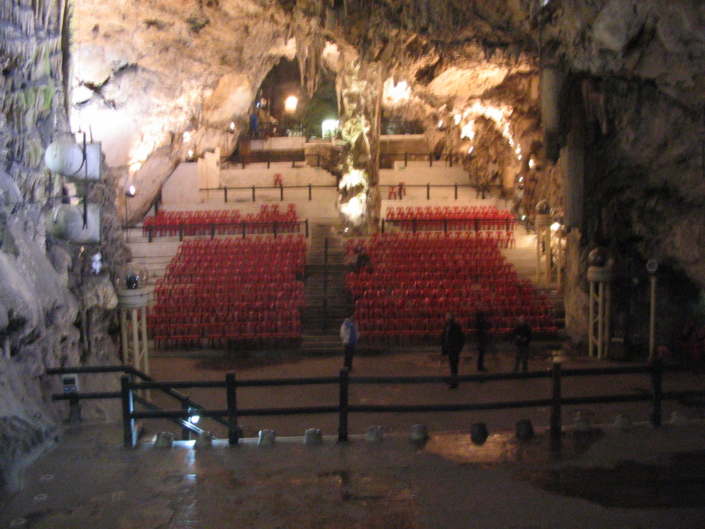 auditorium built in the caves