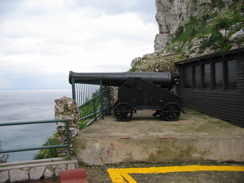 Cannon in front of the siege tunnels