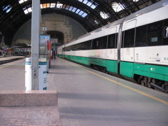 Train waiting at the platform