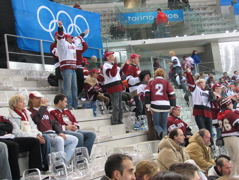 Latvian hockey fans are very enthusiastic