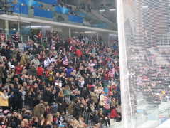 Team USA had a pretty good turnout as well
