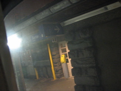 French border crossing on the night train to Barcelona