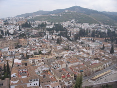 overlooking Granada's moorish quarter
