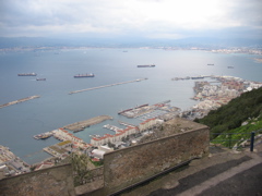 Gibraltar's port and new expansion on reclaimed land