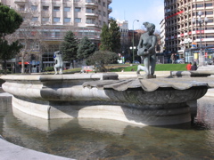 fountain in plaza espanya