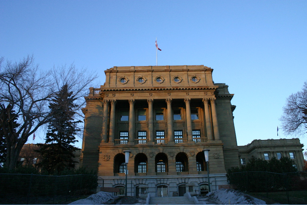 back of legislature building