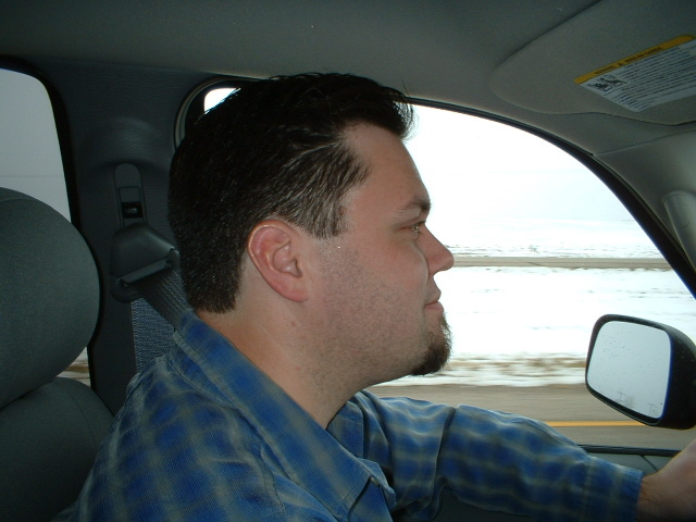 Erik at the wheel