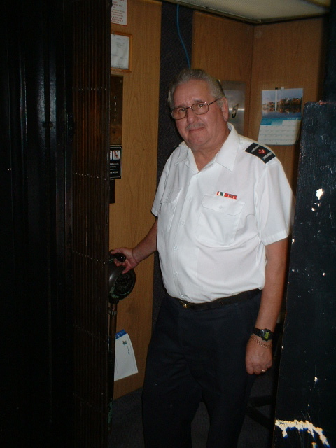 The last elevator operator in Canada!