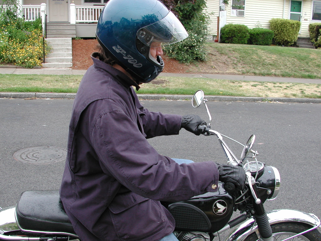 Mark with classic bike